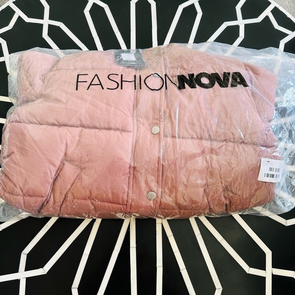 Fashion Nova Mrs. Jackson Light Pink Puffer Jacket - Picture 13 of 14